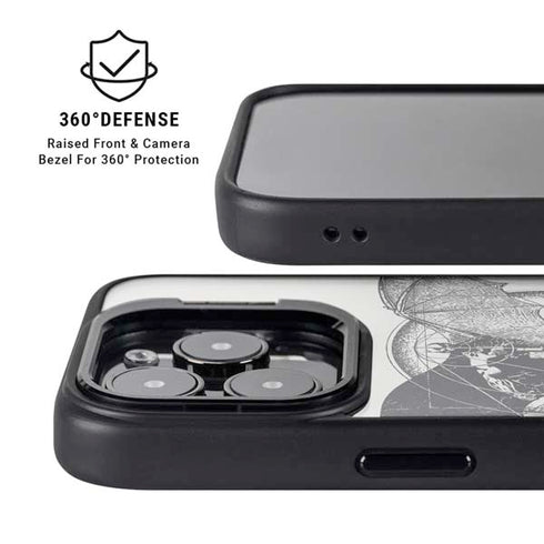 DC Comics Batman Skeleton diagram Art iPhone 16 Pro Kickstand Case